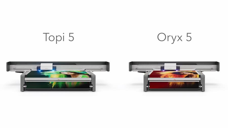 Topi 5 en Oryx 5 vervolledigen Generation 5-gamma van swissQprint